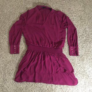 WHBM lavender Long Sleeve Dress